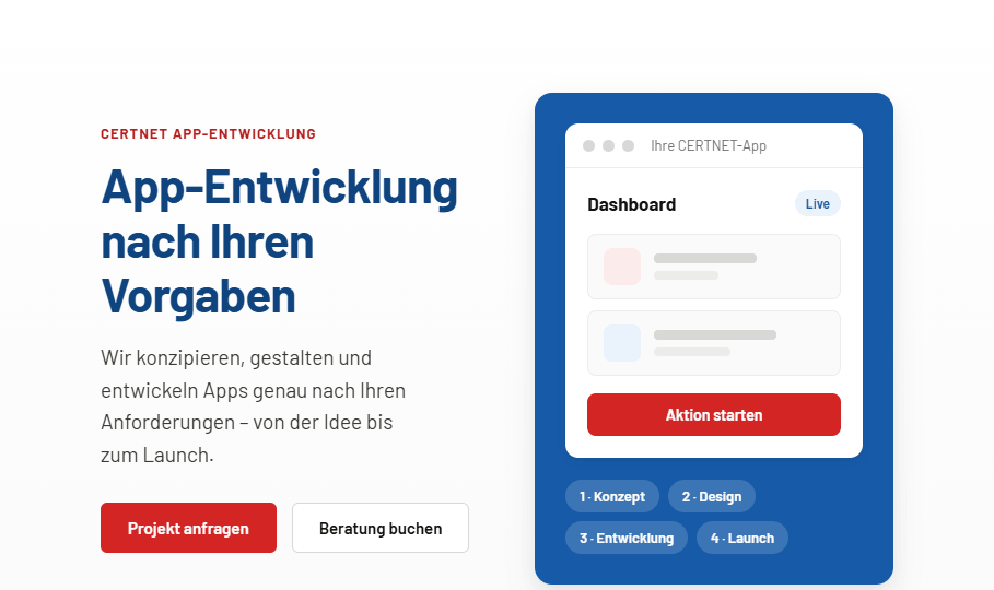 App-Entwicklung nach Ihren Vorgaben